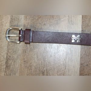 Genuine Leather kids MSU belt